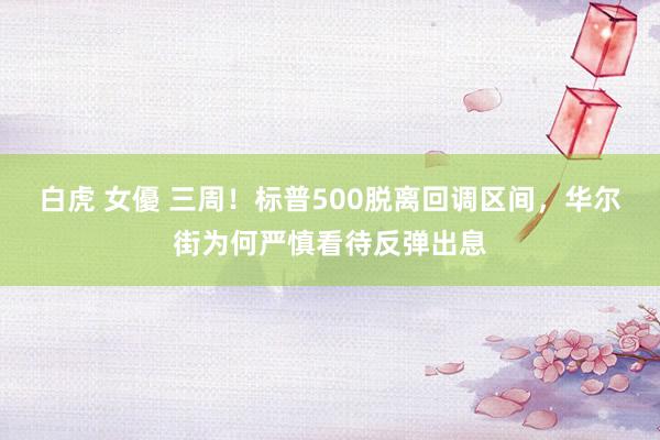 白虎 女優 三周！标普500脱离回调区间，华尔街为何严慎看待反弹出息